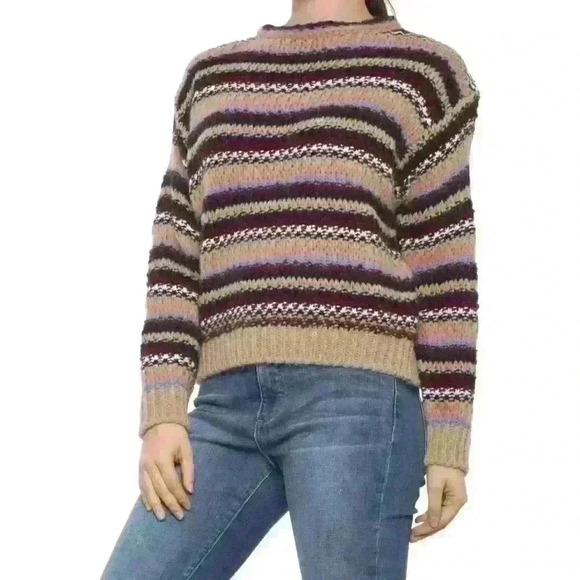 Elsamanda Sweaters - Elsamanda Allover Stripes Sweater (For Women)